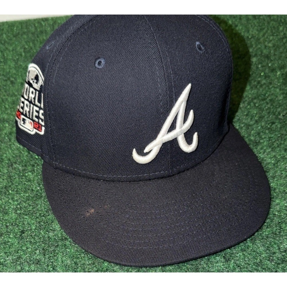 New Era Atlanta Braves 2021 World Series Navy Blue Baseball Cap Size 7 55.8cm
